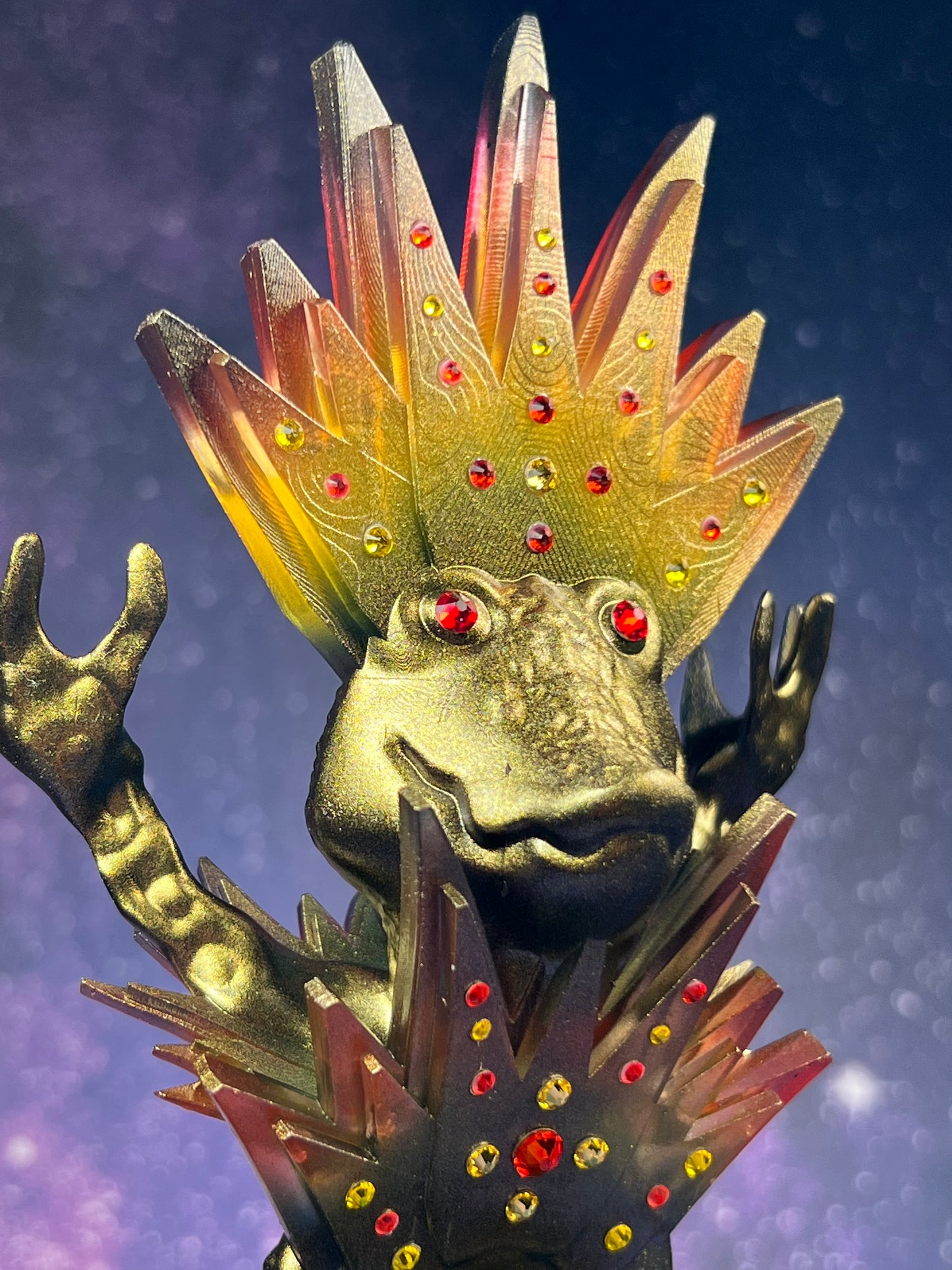 Crocodile Crystal King: Golden Icon of Forever