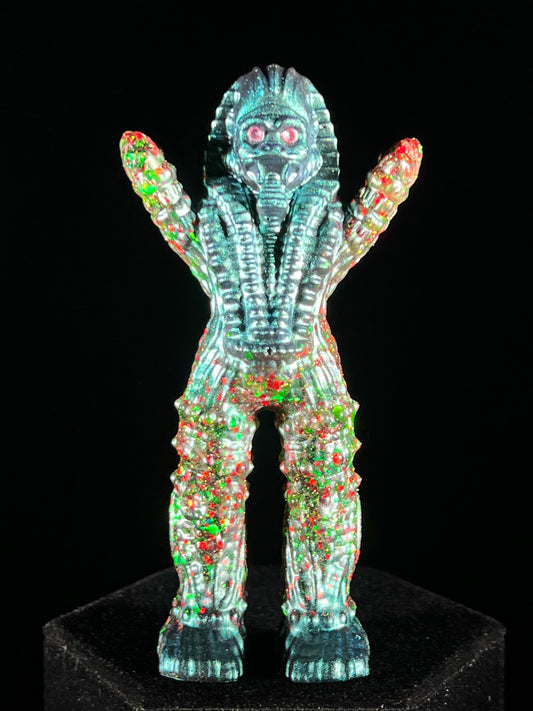 Astro Sphinx Ape: green and Red Glitter Agility Test