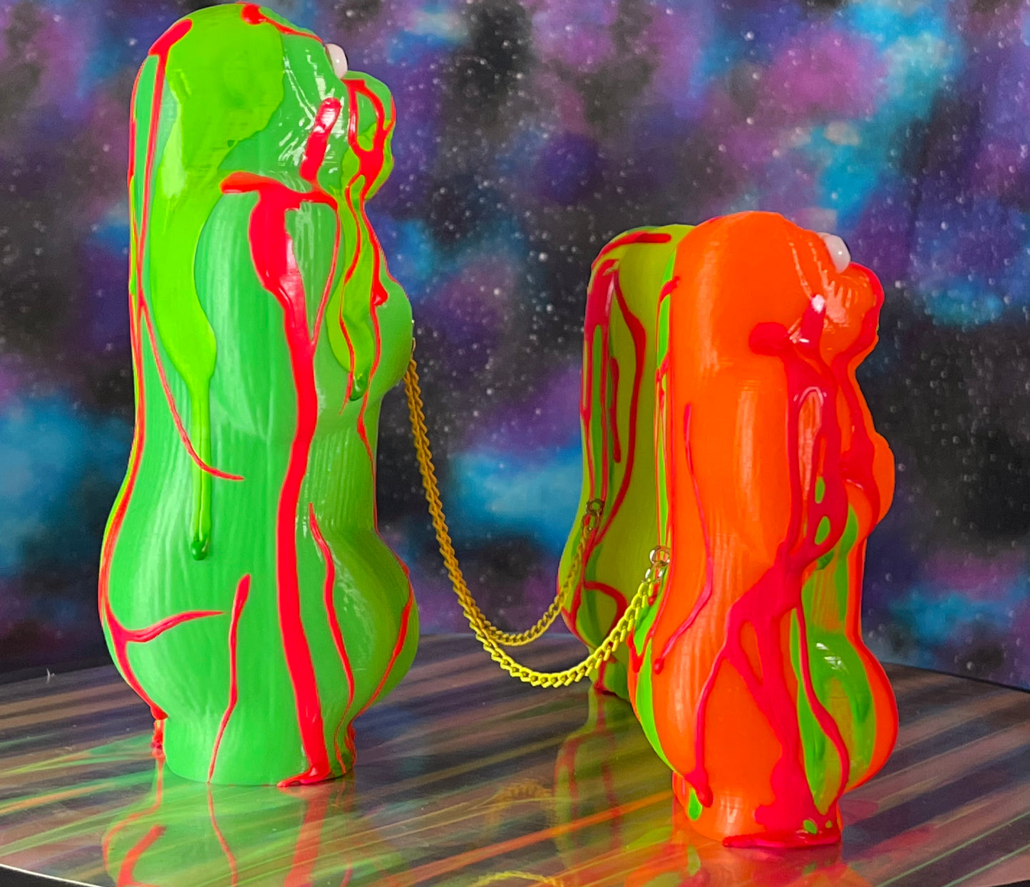 Double Happy Ape: 90s Neon Splatter Set