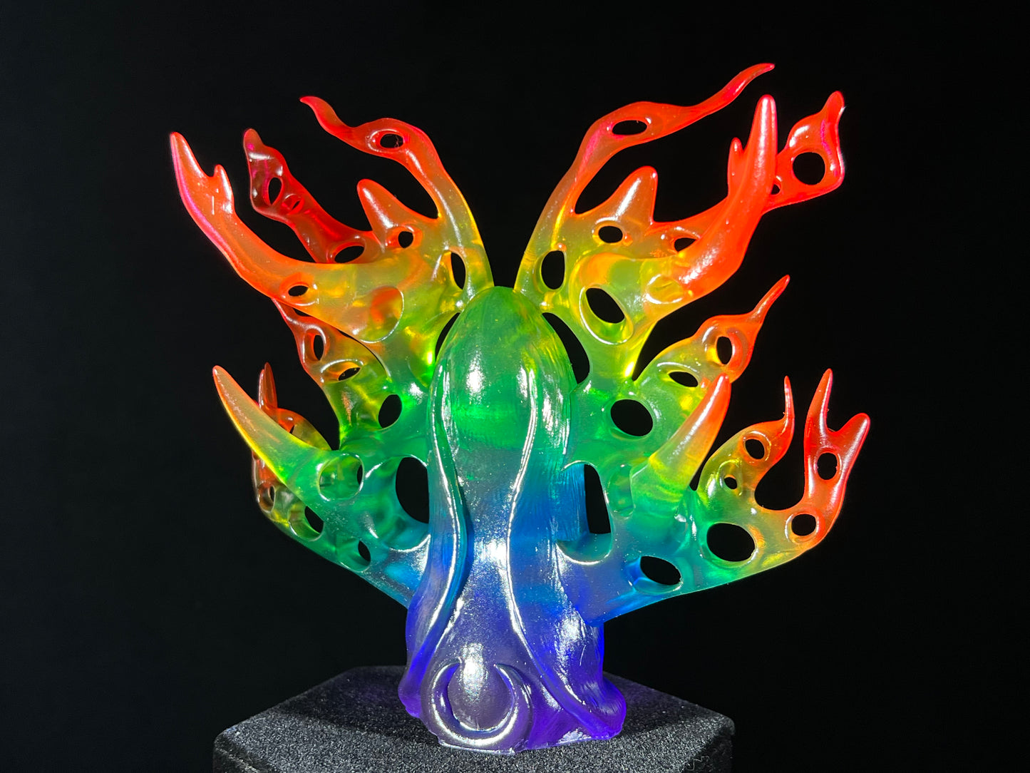 Winged Cyclops Sad Dog: Transparent Rainbow