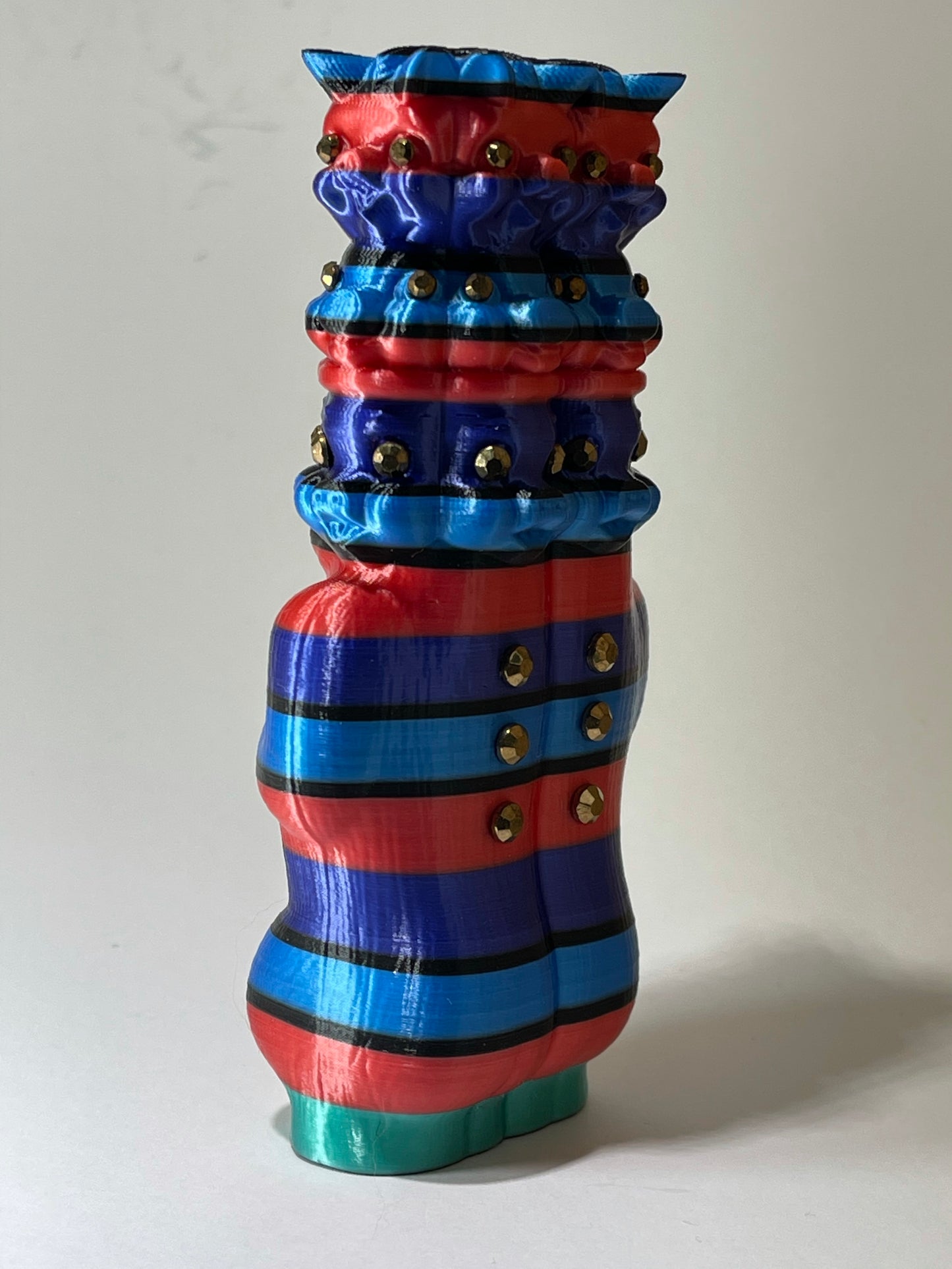 Double Pig Stack Ape: Blue/Red/Purple