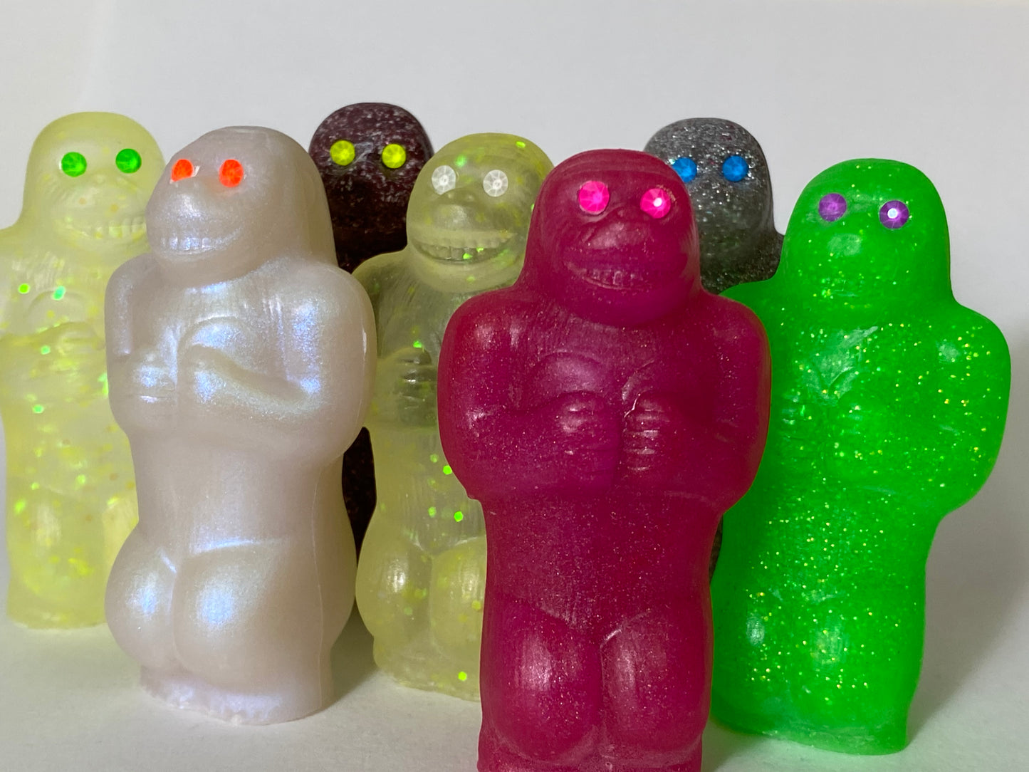 Resin Cast Happy Ape: Choose Your Own Smile