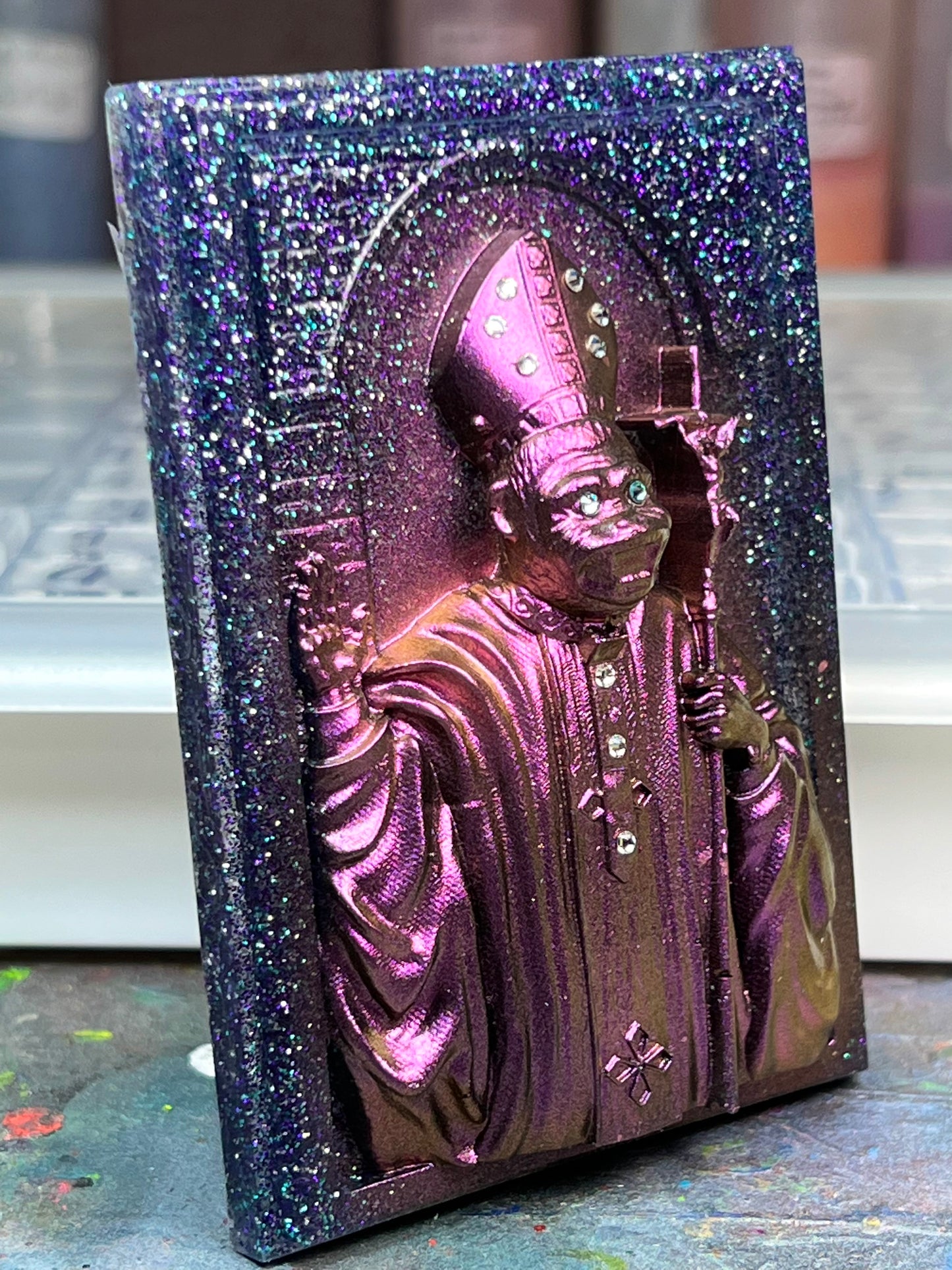 The Ape Bishop: Holy Decadence Pocket Ape, Purple