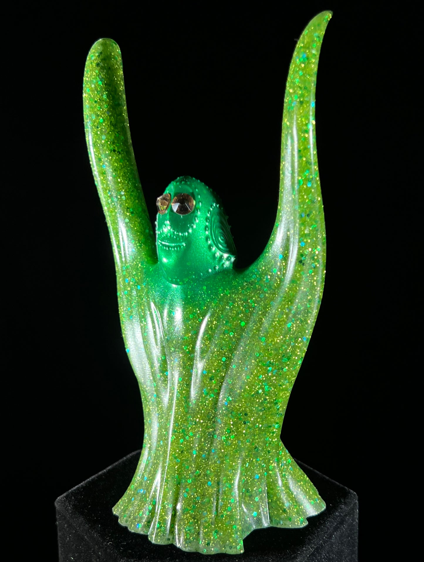 Robot Ghost Redux: Glitter Glow Green