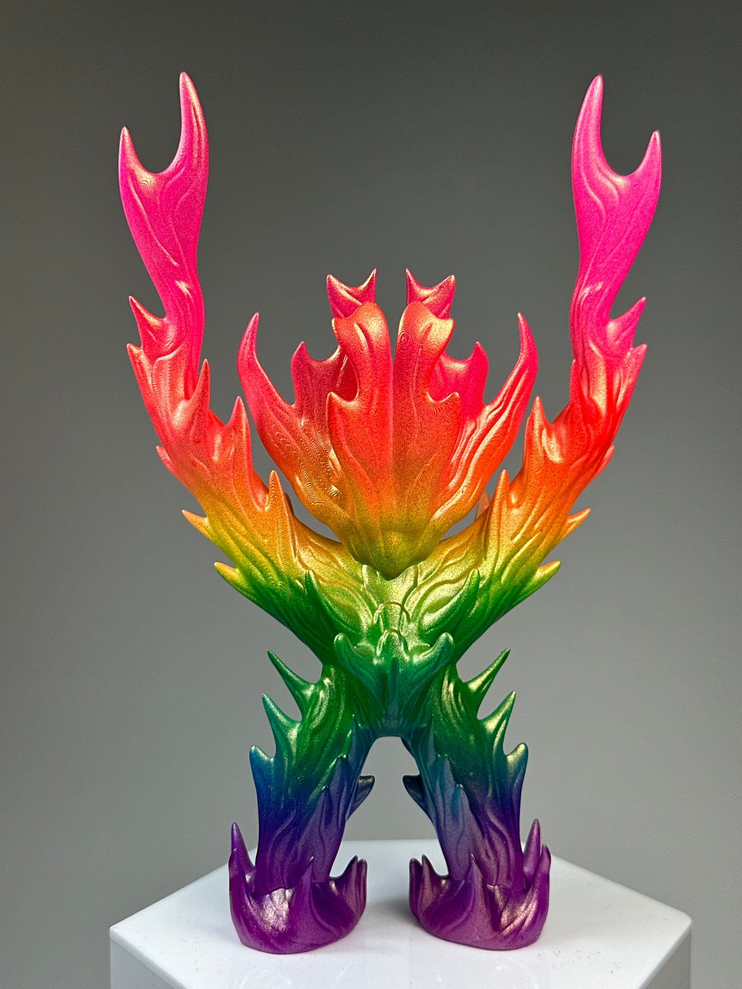 Flicker Flame: Neon Gold Rainbow