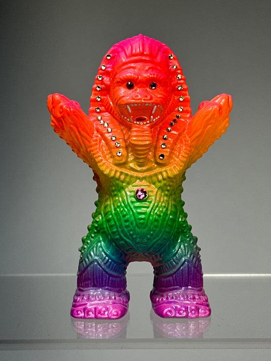 Cosmic Sphinx Ape Troll: Neon Rainbow