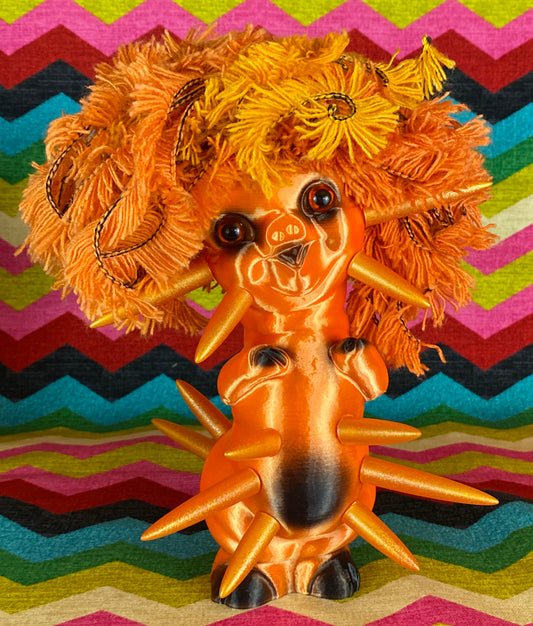 Radiant Orange Twisty Pig