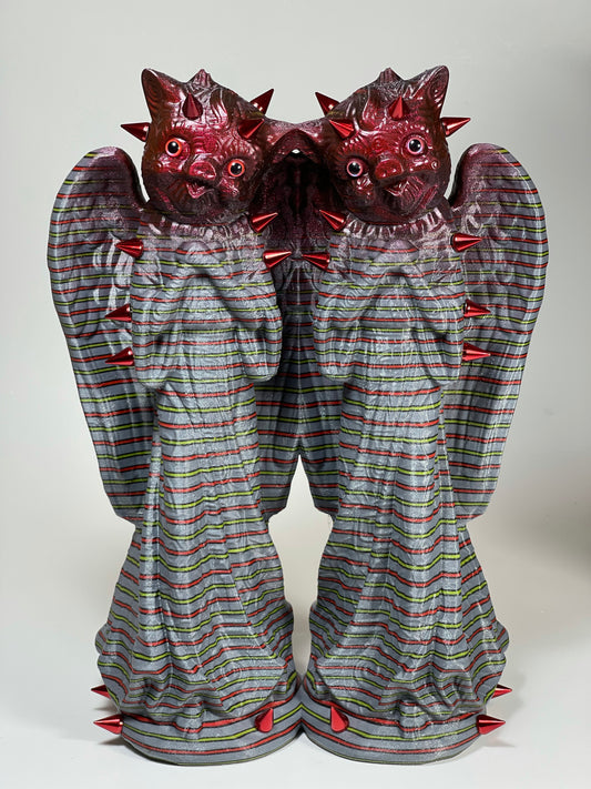 Twin Angel Pigs of the Afterlife: Red Devil Friends