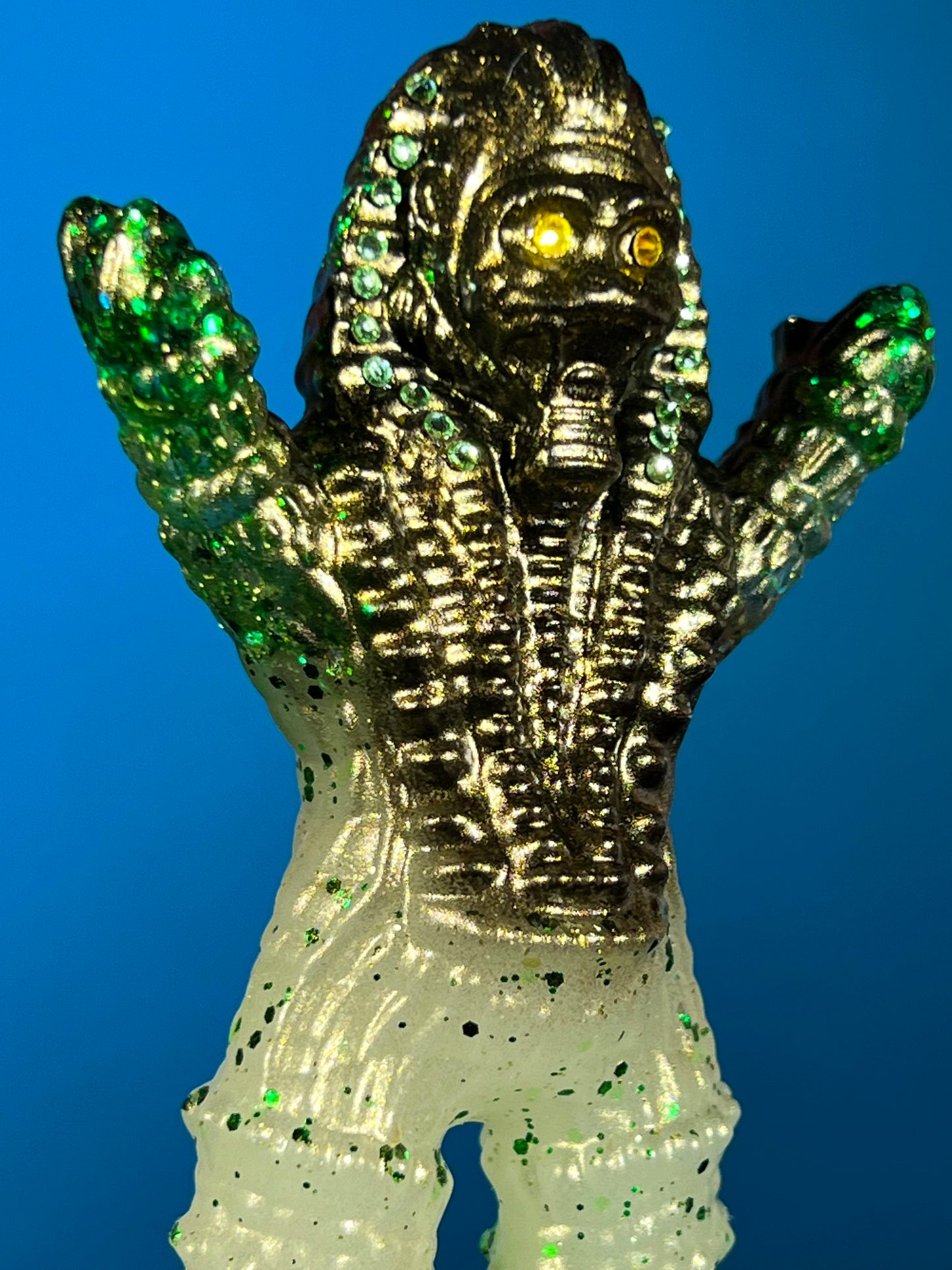 Astro Sphinx Ape: Green Glitter Glow