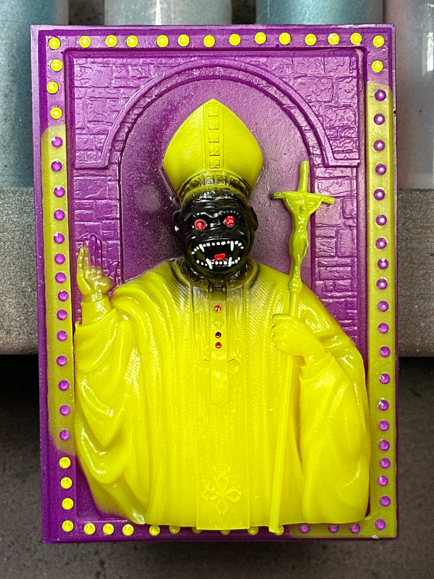 The Ape Bishop: Glow in the Dark Negative World