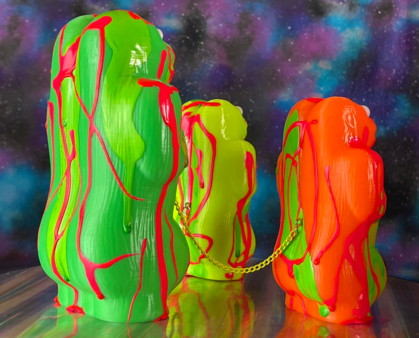 Double Happy Ape: 90s Neon Splatter Set