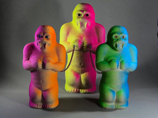 Day glow fuzzy ape gang, large.