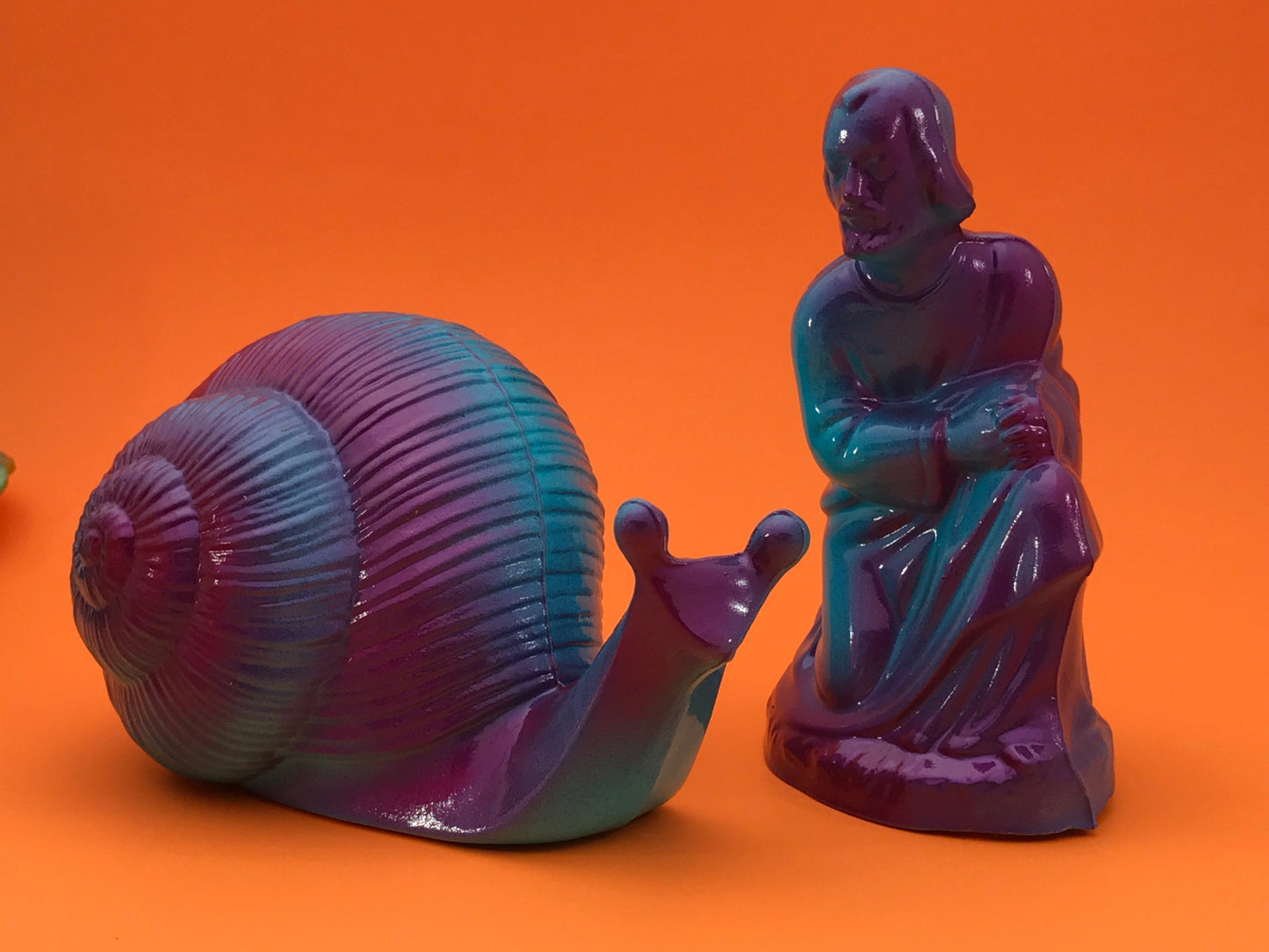 Joseph and his Snail (purple and blue)
