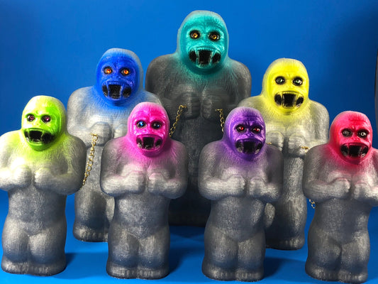 Gang of Seven Chained Glitter Apes