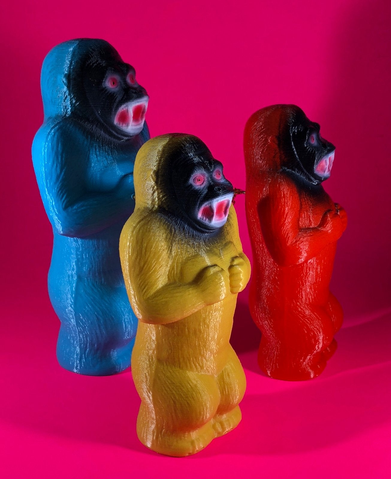 Blue, Yellow and Red Chained Danger Apes