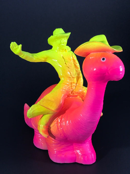 Happy Bronto with Rider: Pink and Yellow