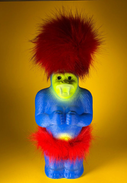 Super Fluff Ape: Blue Red Yellow
