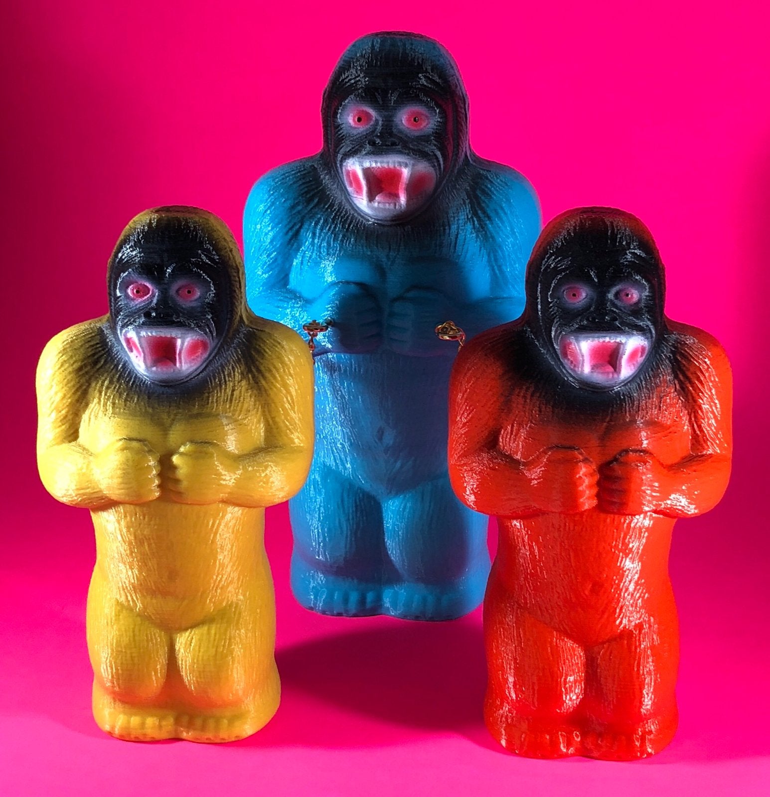 Blue, Yellow and Red Chained Danger Apes