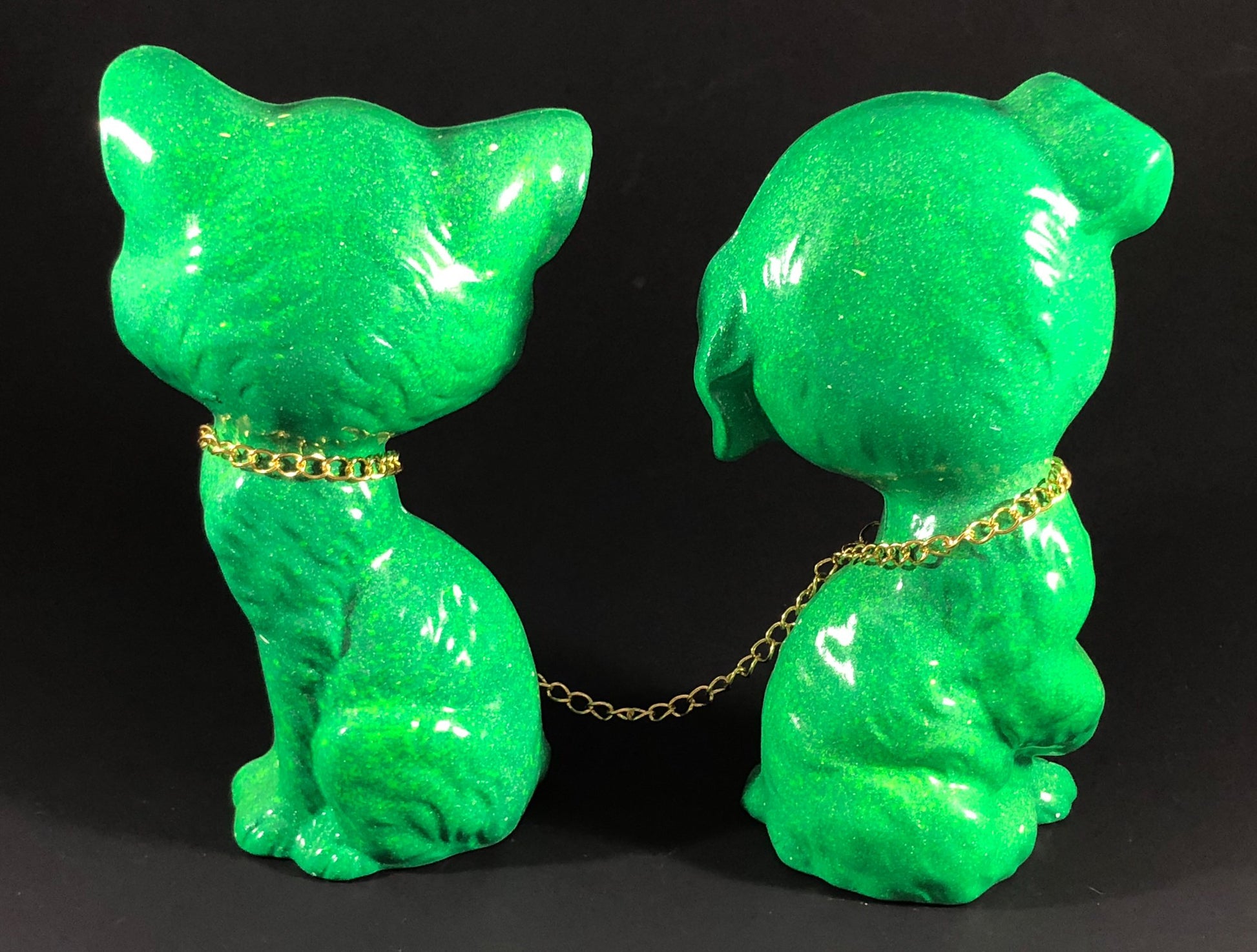 RGB Sad Dog and Sad Cat (Green)